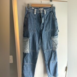 PacSun Two-Tone Blue Cargo Pants